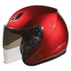    GMAX GM17 SPC Solid Open Face Helmet Large  Red: Automotive