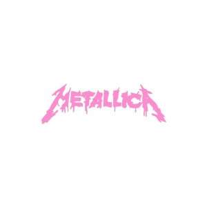  Metallica SOFT PINK Vinyl window decal sticker Office 