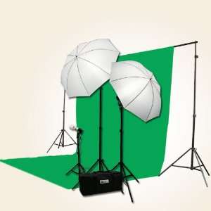   Green Chromakey Backdrop Screen Studio Light Kit by ePhotoInc HBU3