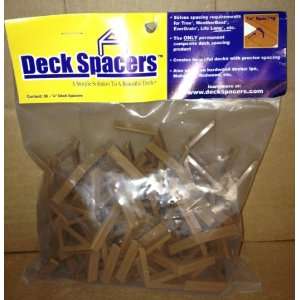  Deck Spacers   50 count bag   Bark Brown
