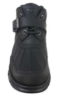 Polo by Ralph Lauren Mens Boots Dover II Black Leather 812086907001 