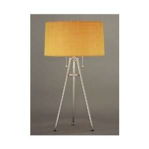  Fangio Tripod Floor Lamp in Brushed Steel   4465F: Home 