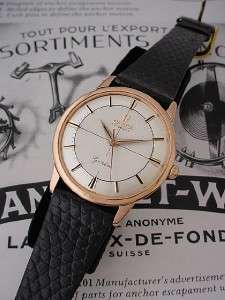 Vintage 1960s OMEGA Genève Automatic RoseGold ~Pie Pan Dial~ Cal 552 