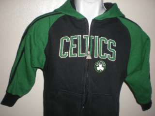   Boston Celtics YOUTH Small S 8 Black & Green Adidas Hoodie TFP  
