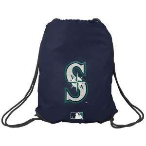  Seattle Mariners Navy Blue Drawstring Backpack: Sports 