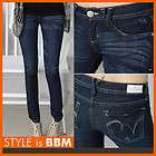 NEW Womens slim fit Skinny blue jeans size 26 27 30 32 cat washed