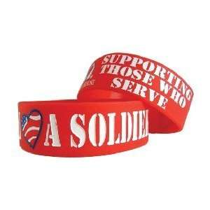  I Love a Soldier 1 Wide Silicone Bracelet to Benefit 