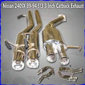 Nissan 240SX 89 94 S13 3 Inch Catback Exhaust: Automotive