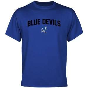  Wisconsin Stout Blue Devils Mascot Logo T Shirt   Royal 