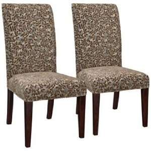  Molly Slipcovered Moore Parsons Armless Dining Chair