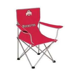   Ohio State Buckeyes NCAA Deluxe Folding Arm Chair: Sports & Outdoors