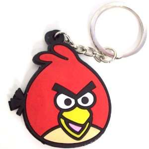  ANGRY BIRDS RUBBER KEY CHAIN  RED BIRD: Toys & Games