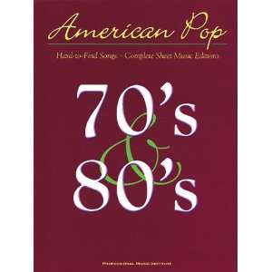  American Pop 70s And 80s Hard To Find Songs Complete Sheet Music 