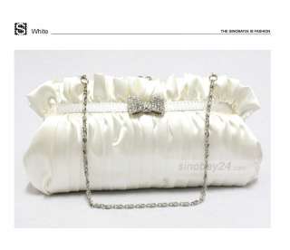   Party Clutch Hangbag Soft Satin Butterfly Like Many Colors Bag  