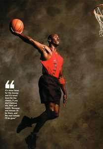 MICHAEL JORDAN    Picture from a 2004 Book /d  