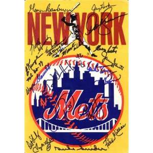  New York Mets Logo Autographed Miscellaneous Item Sports 