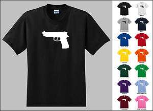 Pistol Beretta 9mm millimeter gun T shirt  