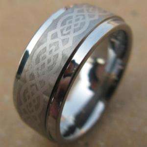 9mm mens tungsten carbide celtic wedding band ring  