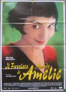 sr82 AMELIE AUDREY TAUTOU GREAT orig 2sh POSTER ITALY  