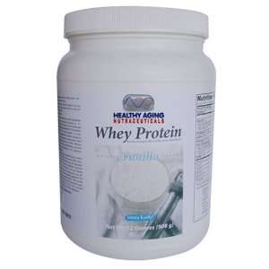 Healthy Aging Nutraceuticals Whey Protein Powder Vanilla 32 Oz.