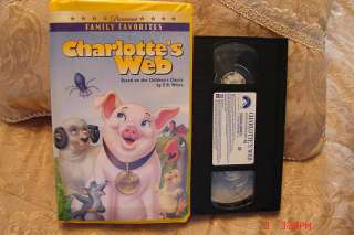Charlottes Web Family Favorites Classic Clamshell VHS 097361537832 