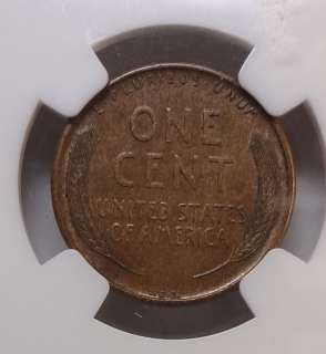 1909 S VDB LINCOLN ONE CENT NGC AU, CLEANED  