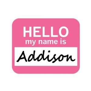  Addison Hello My Name Is Mousepad Mouse Pad
