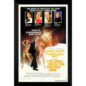 The Man with the Golden Gun FRAMED 27x40 Movie Poster  