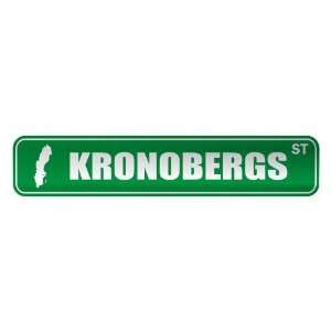     KRONOBERGS ST  STREET SIGN CITY SWEDEN