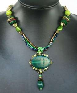New in Fashion Style Green Fascinating Copper Crystal Stone Pendant 