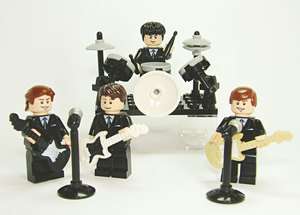 Beatles Custom Minifigures * John Paul George Ringo with Instruments 