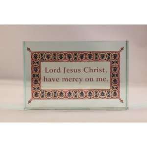   : Glass Paper Weight of the Jesus Prayer in English: Kitchen & Dining
