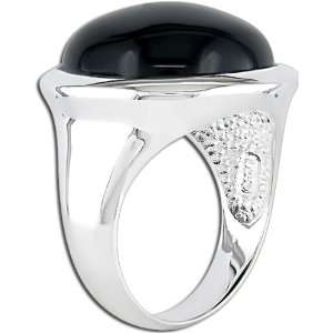  Sterling Silver Black Onyx Ring: Jewelry