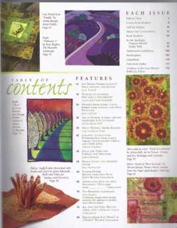 Quilting Arts Magazine June July 2007 #27 ~ Textile Sketchbooks Made 