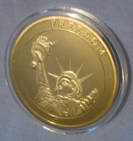 911 Coin Gold World Trade Center Statue of Liberty New York City 