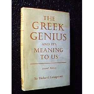  The Greek Genius Sir Richard Livingstone Books