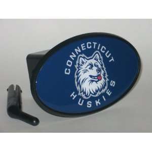   UCONN HUSKIES Team Logo 6 x 3 Trailer Hitch Cover: Sports & Outdoors