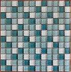 more options blue mixed glass tiles 8mm thick 