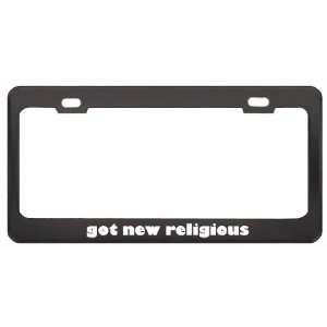 Got New Religious Movements? Last Name Black Metal License Plate Frame 