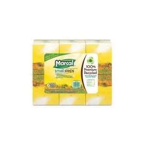  Marcal 80ct White Recycled Facial Tissue   PK OF 6 Health 