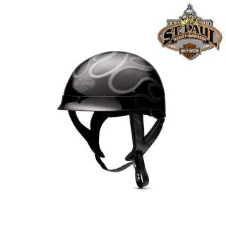 Harley Davidson® Mens Stealth Flame Half Helmet 98300 10VM  
