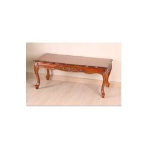  Lauren & Co Carved Wood Coffee Table: Home & Kitchen