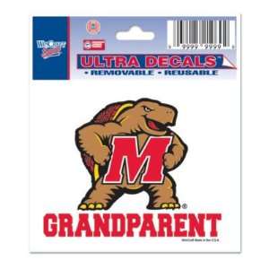 MARYLAND TERRAPINS 3X4 ULTRA DECAL WINDOW CLING Sports 