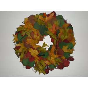  Autumn Leaf Wreath, Fall Colors, 16 Round Everything 