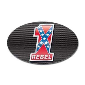  Sticker (Oval) 1 Confederate Rebel Flag: Everything Else