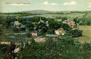Tioga PA   Birds Eye View   1911  