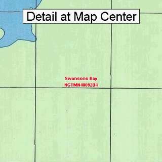 USGS Topographic Quadrangle Map   Swansons Bay, Minnesota (Folded 