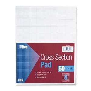  New Section Pads 8 Squares Quadrille Rule Letter Case Pack 