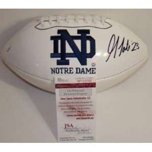 New Golden Tate SIGNED Notre Dame Football JSA WITNESS   Autographed 
