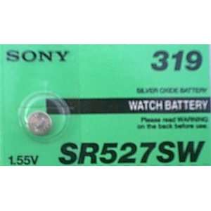  Sony 1.55V 319 / SR527SW Silver Oxide Battery Watch 